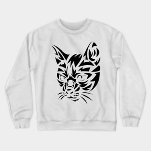 Tribal Cat Crewneck Sweatshirt